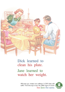 NOW - Dick and Jane weight print ad